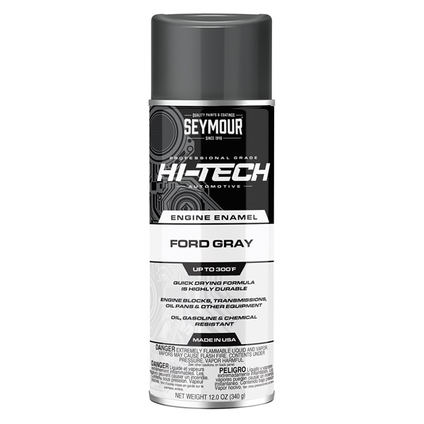 SEYMOUR® HI-TECH 300 Degree Engine Enamels - Ford Gray, 12 oz